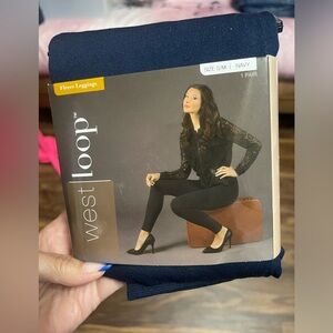 West loop fleece leggings NWT